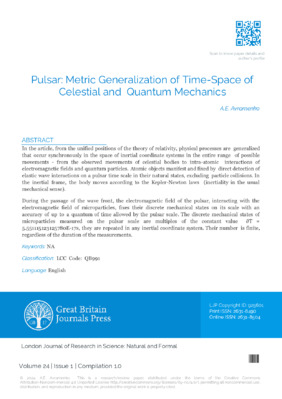  Pulsar: Metric Generalization of